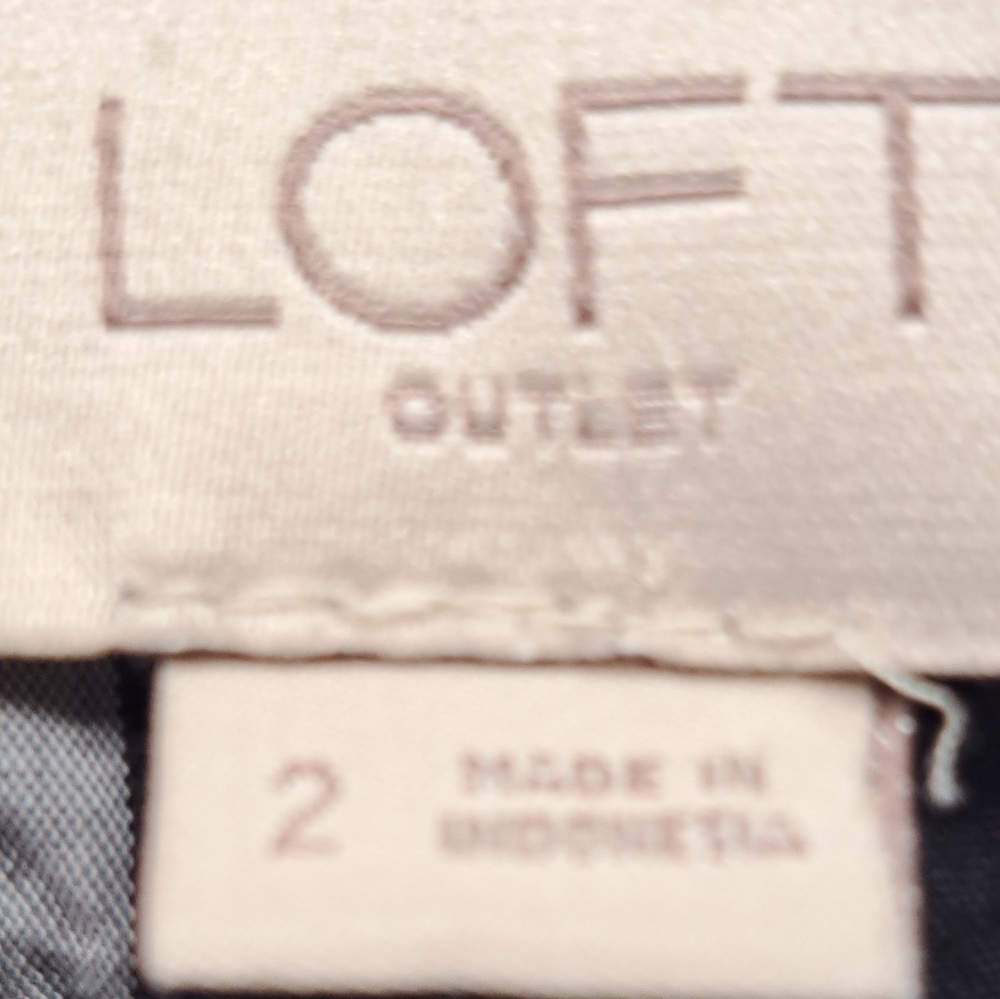 Loft  Black & White Buffalo Check Shorts - Picture 4 of 5